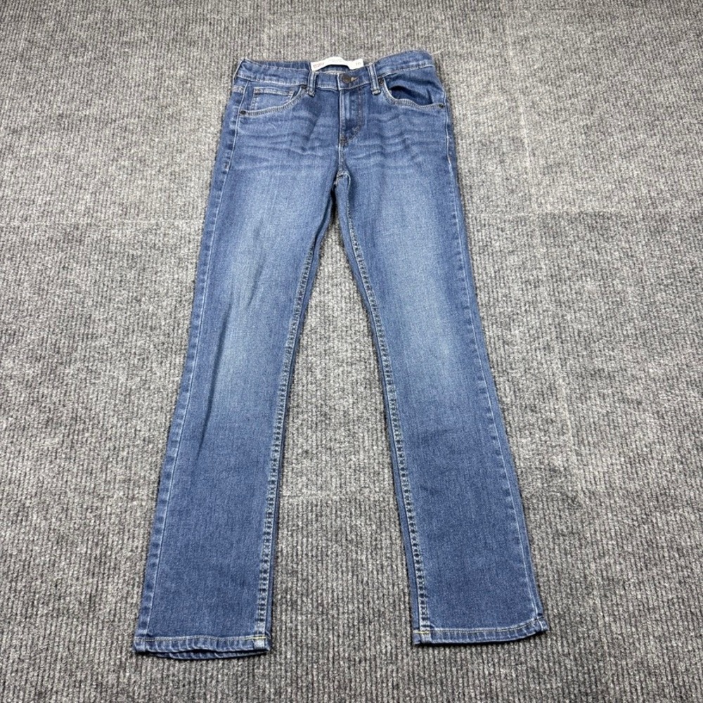 Levis 511 Slim Performance Jeans Kids Size 16 Medium Wash Denim Blue Pants